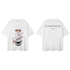IH NOM UH NIT Authentic Script Mask Tee - Off-White