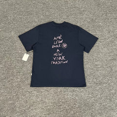 Aimé Leon Dore Handwritten Script Graphic Tee - Blue
