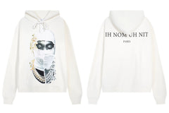 IH NOM UH NIT Gold Accented Mask Hoodie - Off-White