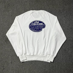Aimé Leon Dore Oval Badge Graphic Sweatshirt - White