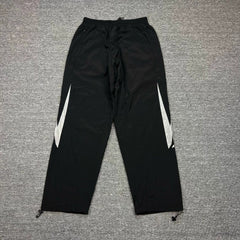 Mertra Patterned Panel Track Pants - Black