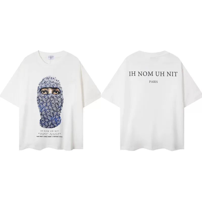 IH NOM UH NIT Pearl Mask Graphic Tee - Off-White