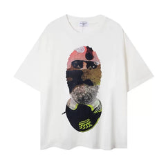 IH NOM UH NIT Camo Mask Graphic Tee - Off-White