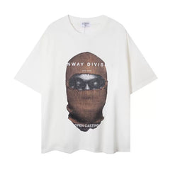 IH NOM UH NIT Runway Division Mask Graphic Tee - Off-White